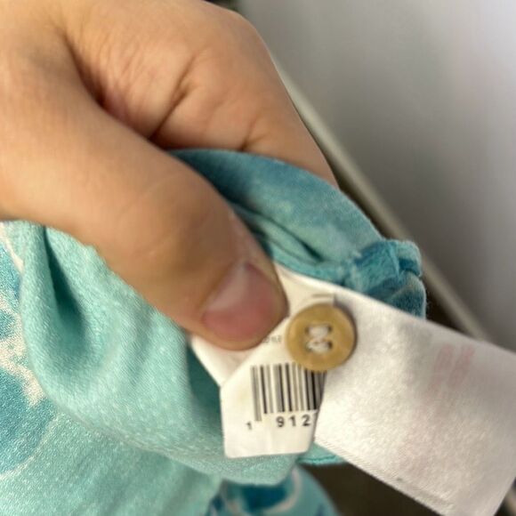 Quiksilver Water Man Collection Mens Blue Short-Sleeve Button-Down Shirt Large - Picture 8 of 9